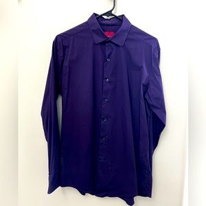 Alfani Slim Fit Stretch purple dress shirt, Medium